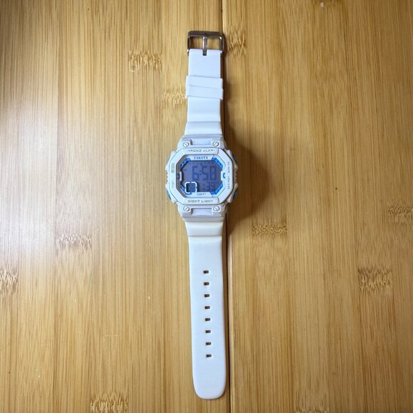 Dakota Large Digital Multifunction Sport Watch White/Baby Blue, 40mm - Picture 2 of 5